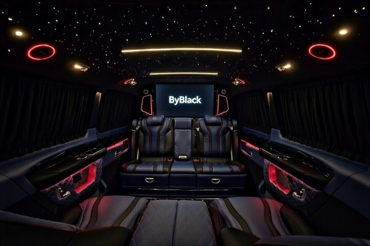 First Class Mavi Mavi yıldızlı tavan iç mekan