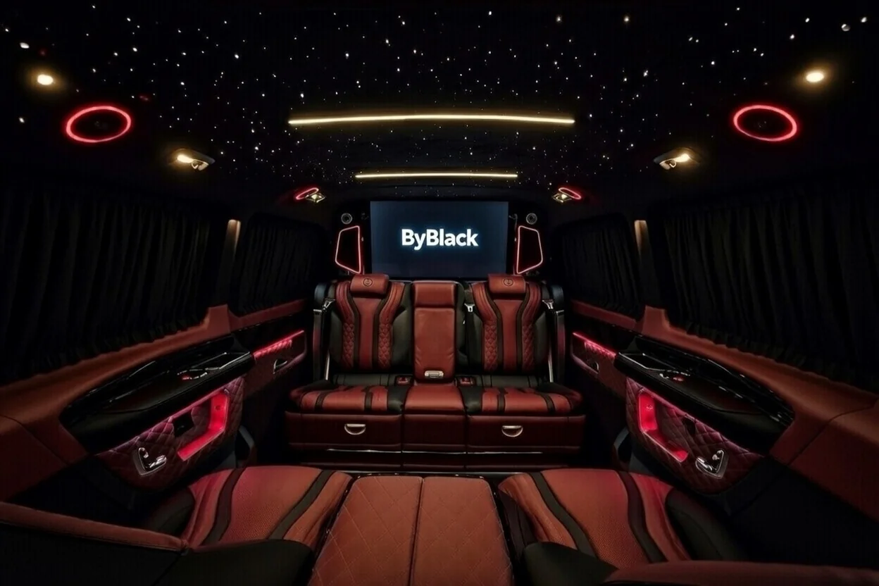 Kırmızı deri koltuk iç mekan